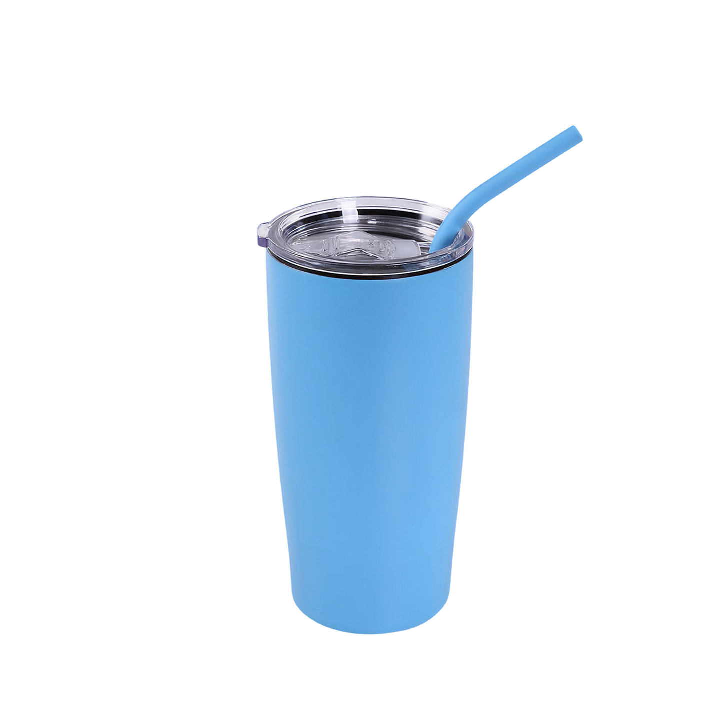 VIMG 20C-LBL - 20 oz Classic Tumbler, Light Blue to Silver