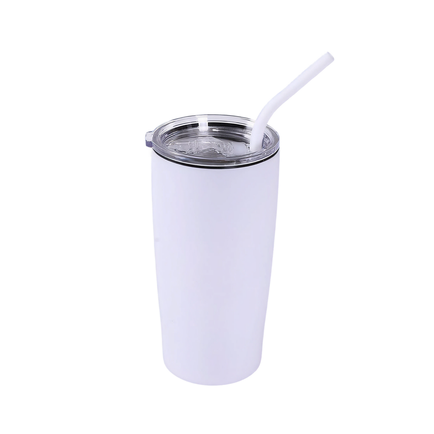VIMG 20C-WHT - 20 oz Classic Tumbler, White to Silver