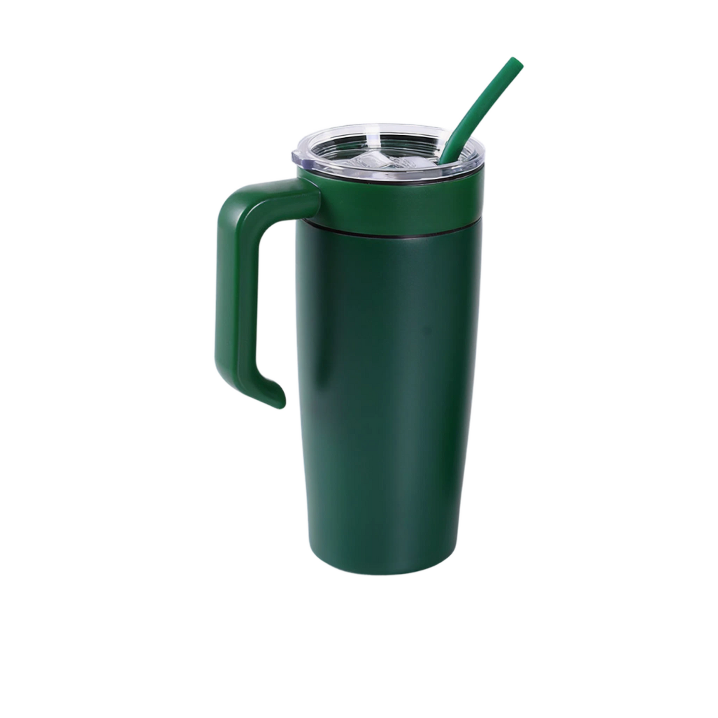VIMG 20CH-GRN - 20 oz Classic Tumbler w/ Handle, Green to Silver