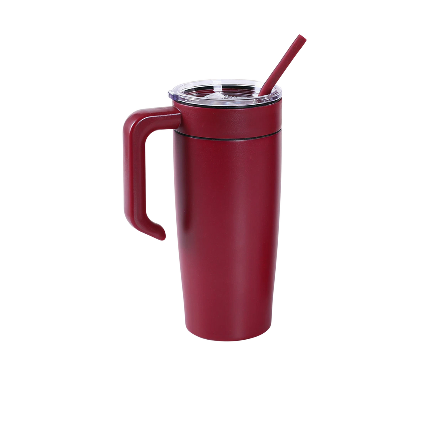 VIMG 20CH-MAR - 20 oz Classic Tumbler w/ Handle, Maroon to Silver