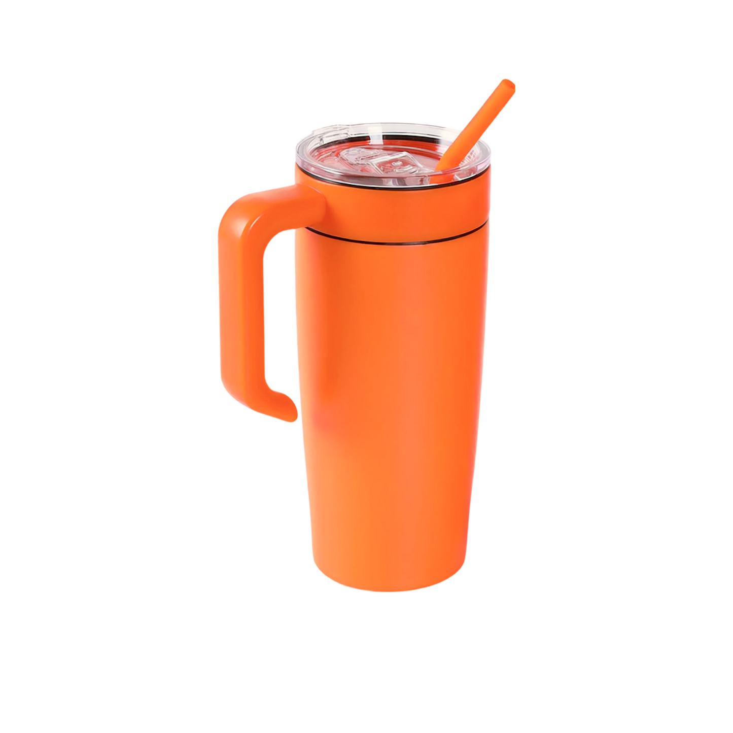 VIMG 20CH-ORG - 20 oz Classic Tumbler w/ Handle, Orange to Silver