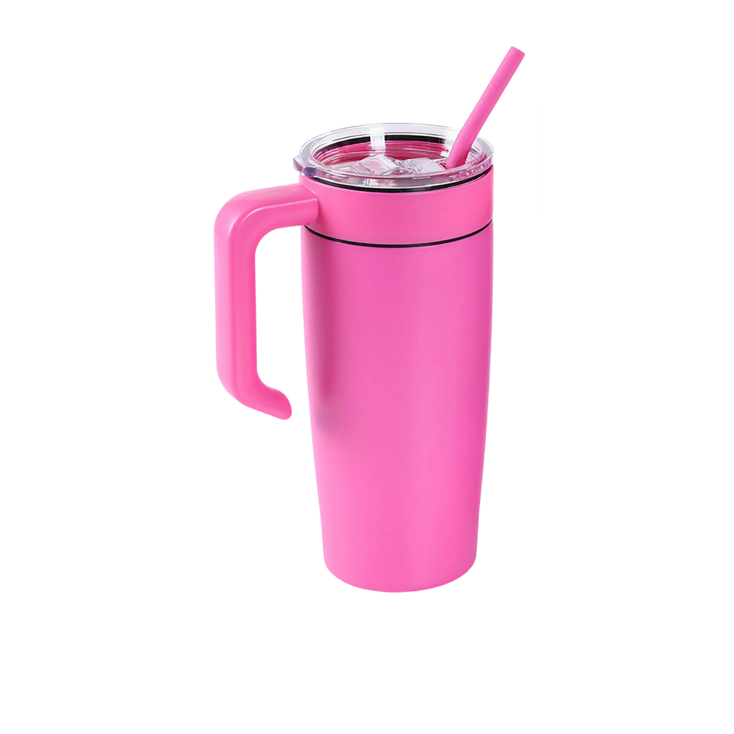 VIMG 20CH-PNK - 20 oz Classic Tumbler w/ Handle, Pink to Silver