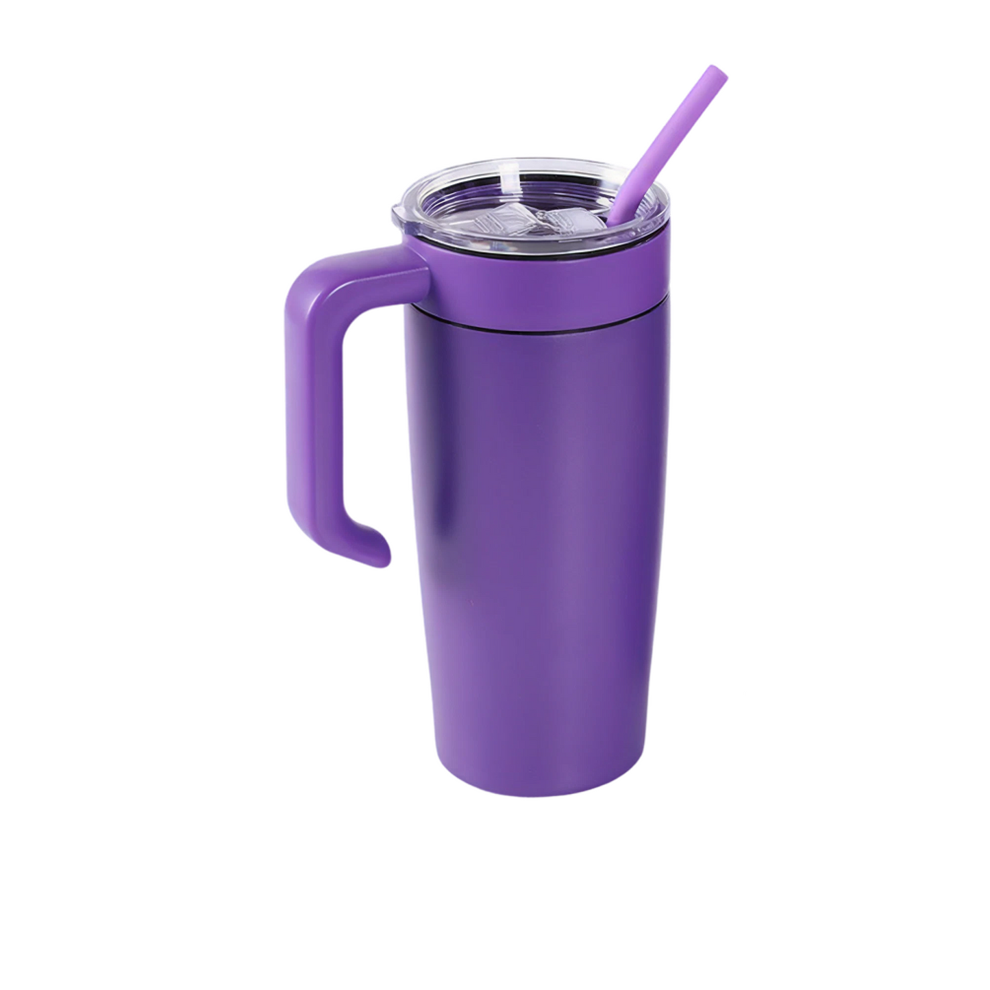 VIMG 20CH-PUR - 20 oz Classic Tumbler w/ Handle, Purple to Silver