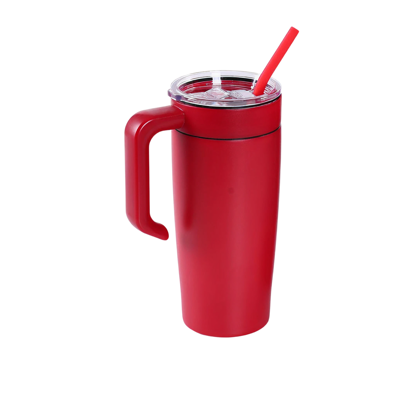 VIMG 20CH-RED - 20 oz Classic Tumbler w/ Handle, Red to Silver