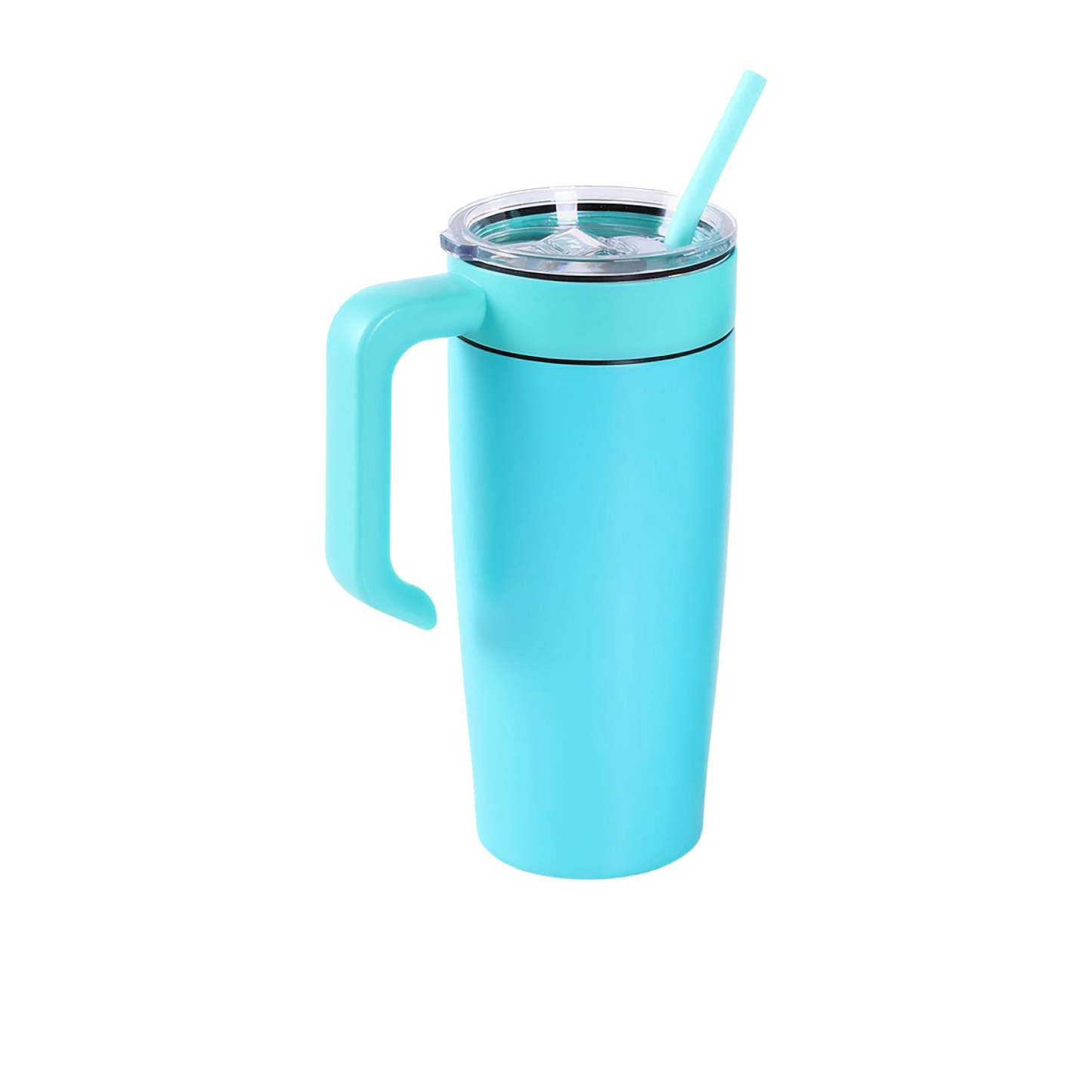 VIMG 20CH-TEA - 20 oz Classic Tumbler w/ Handle, Teal to Silver