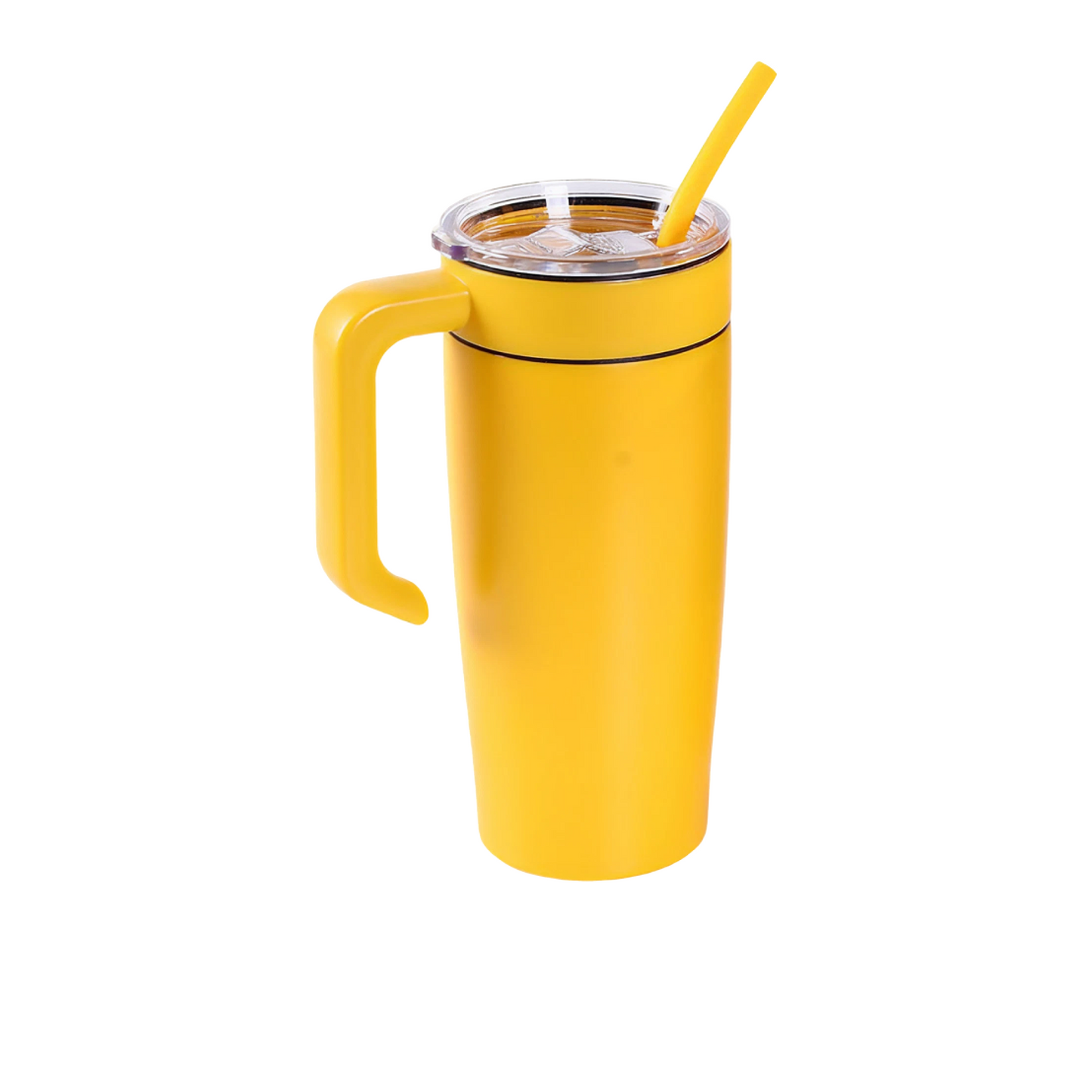 VIMG 20CH-YEL - 20 oz Classic Tumbler w/ Handle, Yellow to Silver