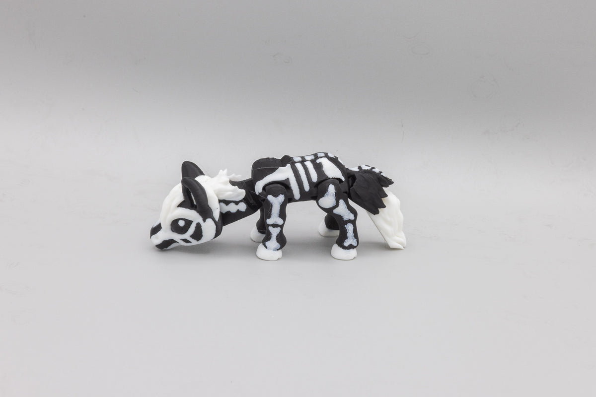 Articulated skeleton horse 3D printed Halloween collectible